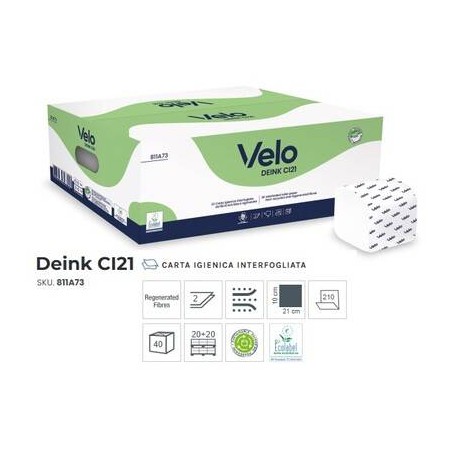 IGIENICA INTERFOGLIATA DEINK CI21 8400pz VELO