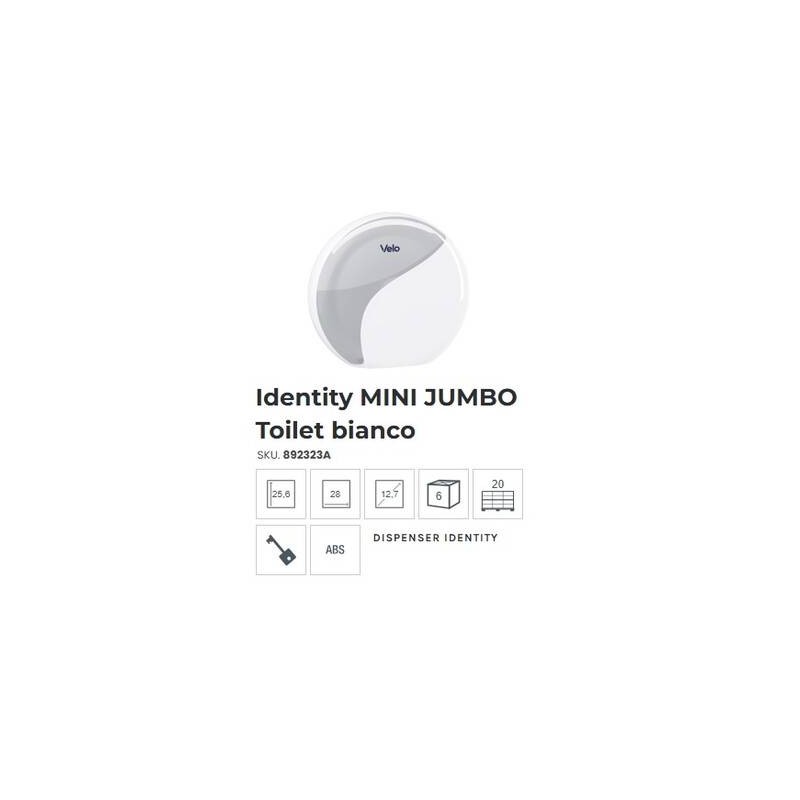 DISPENSER IGIENICA MINI JUMBO IDENTITY BIANCO 892323A VELO