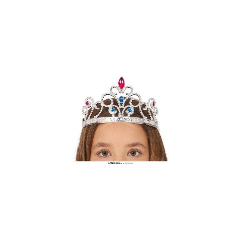 CERCHIETTO CORONA ARGENTO CON PIETRE