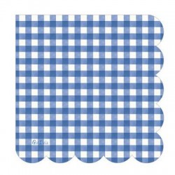 TOVAGLIOLI 33x33 VICHY BLU SMERLO 16pz