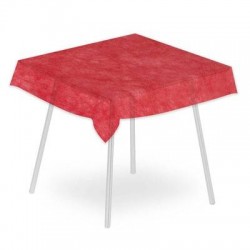 TOVAGLIA COPRIMACCHIA 120x120cm AIRSPUN ROSSO 10pz