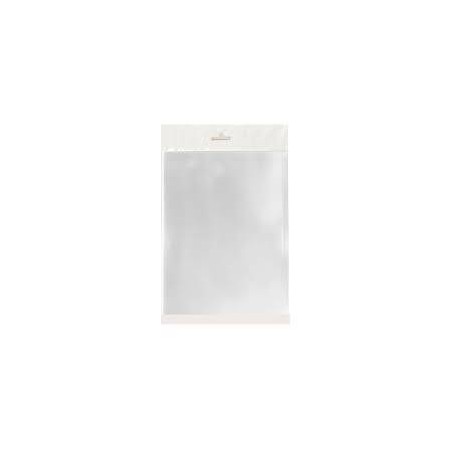 BUSTE CRYSTAL EUROFORO C/PAT. ADESIVA 9,5x15+3+3cm 50pz