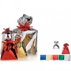 BUSTE REGALO P.P.L. 8x15 ARGENTO  METAL 50PZ