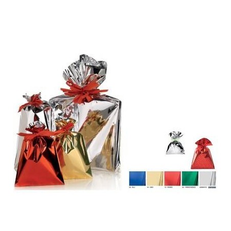 BUSTE REGALO P.P.L. 40X60 cm ROSSO METAL 25pz