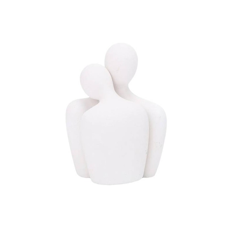 STATUINA COPPIA 15cm BIANCO