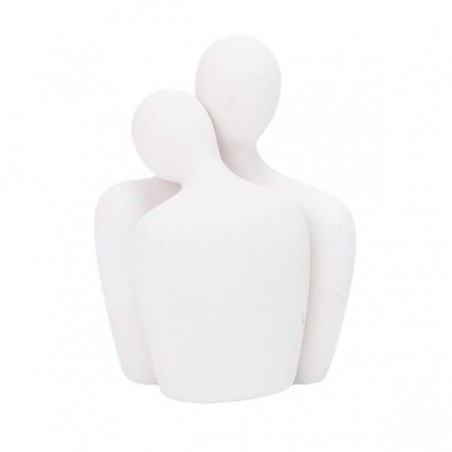 STATUINA COPPIA 15cm BIANCO