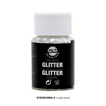 GEL GLITTER BIANCO VISO/CORPO 20gr