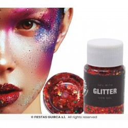 GEL GLITTER ROSSO VISO/CORPO 20gr