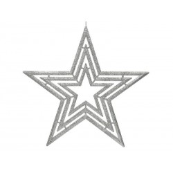 STELLA MULTI GLITTER 41x39cm SILVER