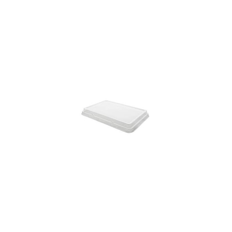 COPERCHIO RETTANGOLARE R-PET 23x15cm PER VASCHETTA POLPA 900/1200ml 40pz BYò