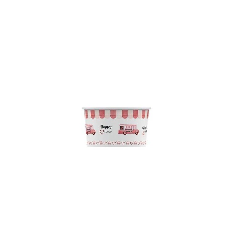 COPPETTA GELATO CARTA HAPPY VAN 120cc 250pz
