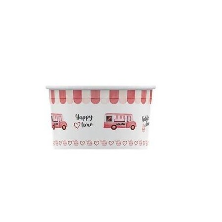 COPPETTA GELATO CARTA HAPPY VAN 120cc 250pz