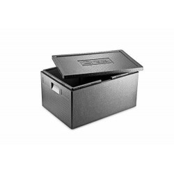 CASSA TERMICA POLISTIROLO NERA EPP 61x43x30cm (INT.55x37x23cm)
