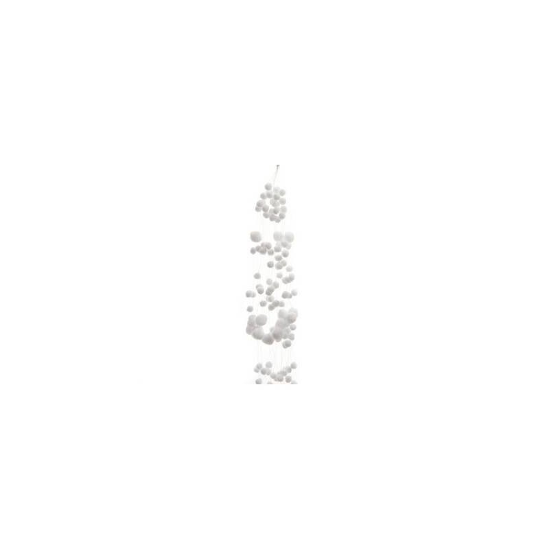 GHIRLANDA POLYESTER SNOW FLAKE 135cm