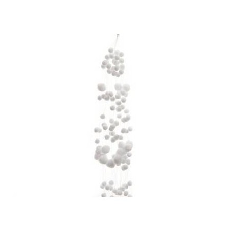 GHIRLANDA POLYESTER SNOW FLAKE 135cm
