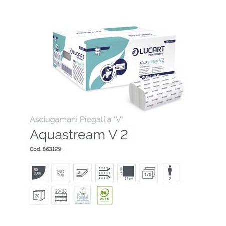 ASCIUGAMANI A V AQUASTREAM 3400fg (20x170) LUCART