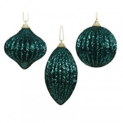 PALLINA GLITTER VERDE SMERALDO FORME ASS.TE 1pz