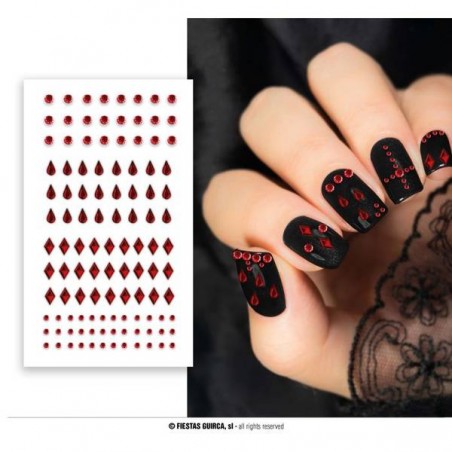 STICKER PER UNGHIE HALLOWEEN ROSSO