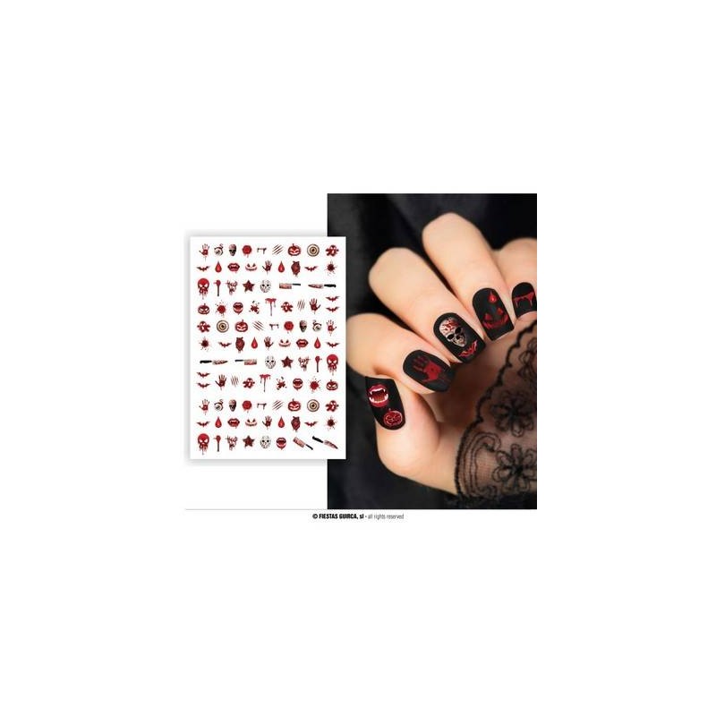 STICKER PER UNGHIE HALLOWEEN SANGUE