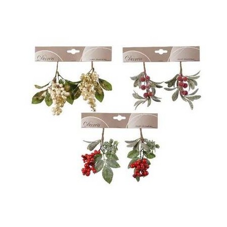 PICKS BACCHE DECORIS H.16cm 2pz ass.ti