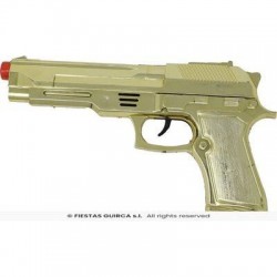 PISTOLA METALLO ORO 22cm