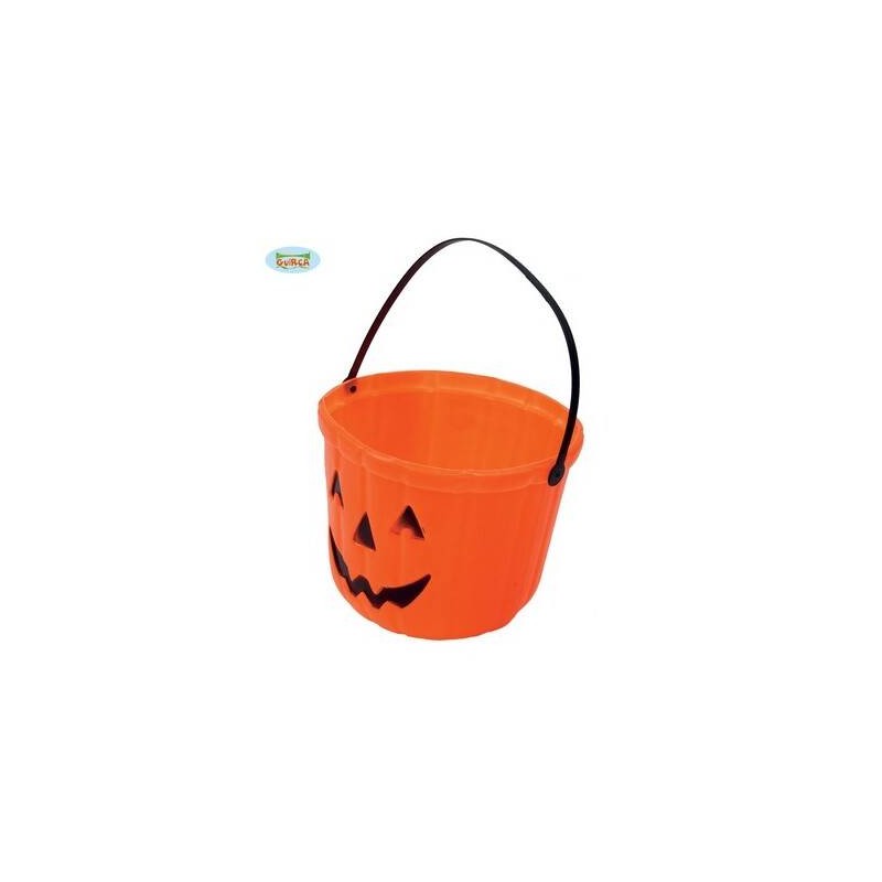 CESTINO C/MANICO ZUCCA ARANCIONE 20cm