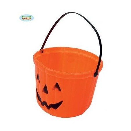 CESTINO C/MANICO ZUCCA ARANCIONE 20cm