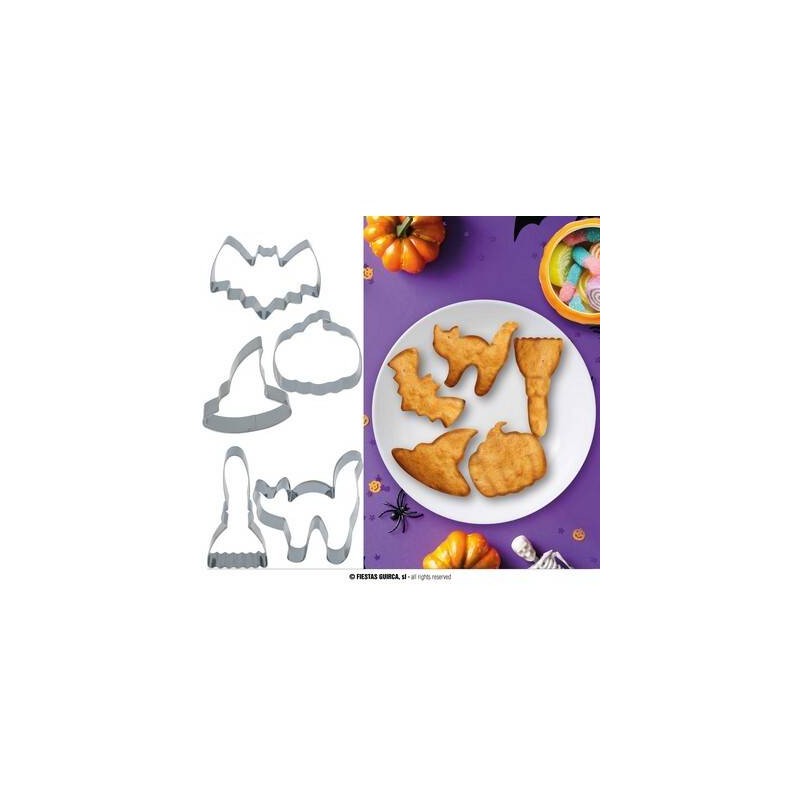 STAMPI PER BISCOTTI IN METALLO 5pz