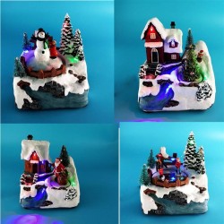 VILLAGGIO SCENE  4ass 11x9x13cm 1pz