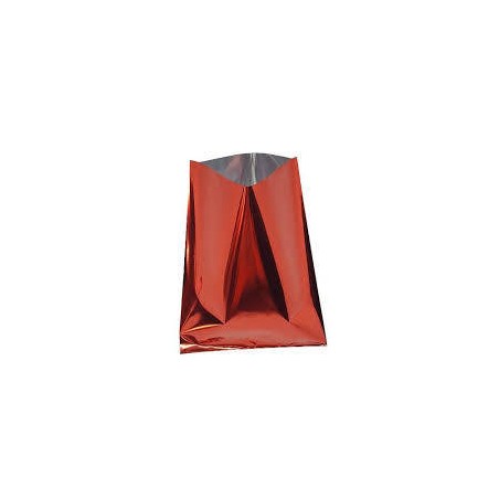 BUSTE REGALO P.P.L. 20x35cm ROSSO METAL 50pz