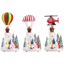 ELICOTTERO - PARACADUTE -MONGOLFIERA ANIMATA LUCI E SUONI...