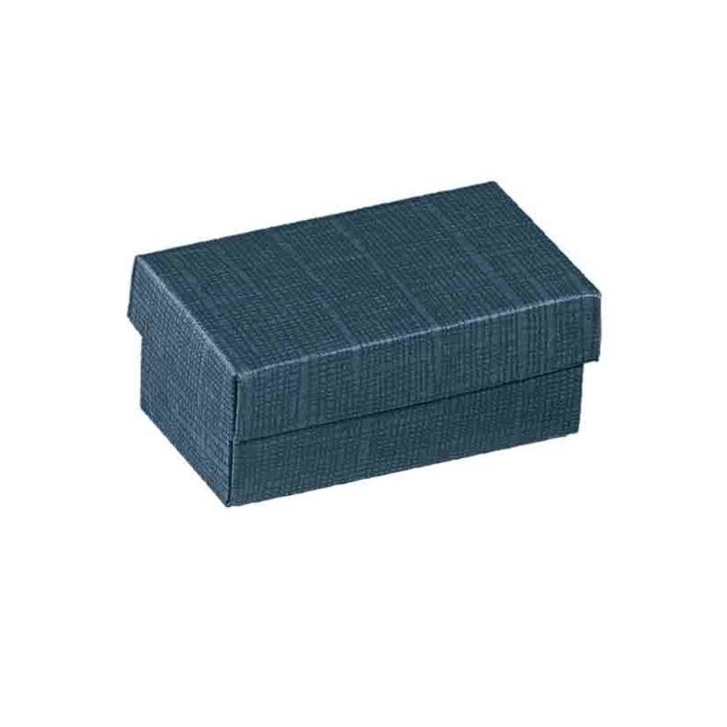 SCATOLA F/COPERCHIO 22x16x4cm JUTA BLU