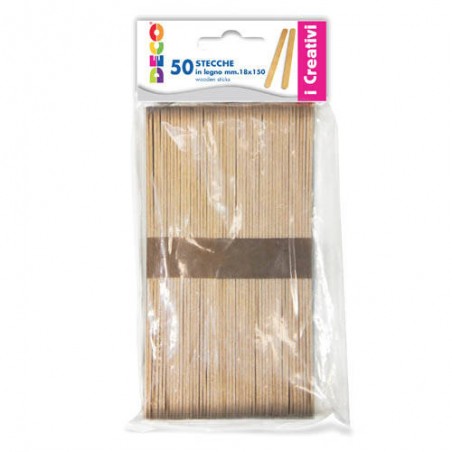 STECCHE IN LEGNO 1,8x15cm 50pz CWR