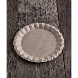 PIATTO CARTONCINO KRAFT ø23cm BIO COMPOSTABILE 100pz