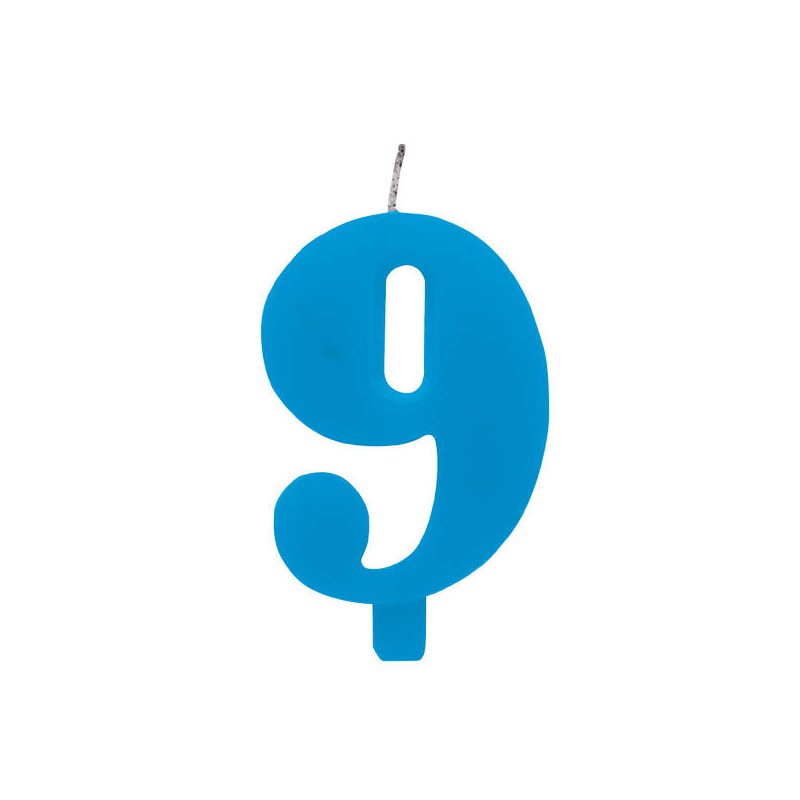 CANDELINA SCINTILLANTE TURCHESE N°9 9,5cm