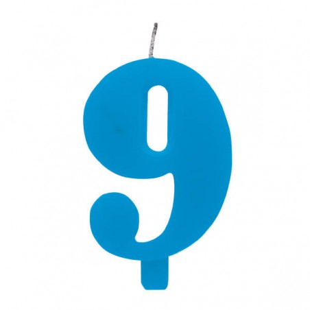 CANDELINA SCINTILLANTE TURCHESE N°9 9,5cm