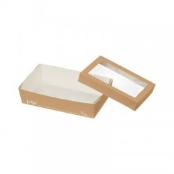 VASCHETTA GASTRONOMIA FOODBOX QUADR-HOT C/COPERCHIO 21,2x16,2x5cm 4PRZ 1500ml 25pz