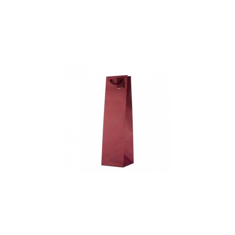 SHOPPER CARTA KRAFT PORTA 2 BOTTIGLIE 17,5+9x39cm BORDEAUX