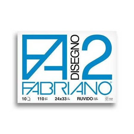 ALBUM FABRIANO F2 24x33cm 10fg 110gr RUVIDO