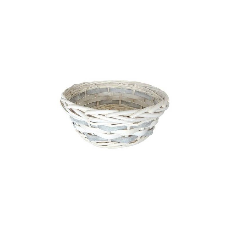CESTO ROTONDO ø24x9cm BIANCO CEN02680