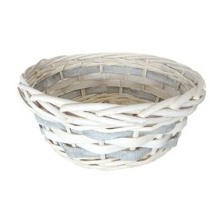 CESTO ROTONDO ø24x9cm BIANCO CEN02680