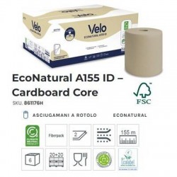 BOBINE A155 IDENTITY ECONATURAL 155mt 2V 6 ROTOLI VELO