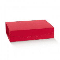 SCATOLA GIFT 3 BOTTIGLIE MAXI 34x30x10cm FIBRA ROSSO