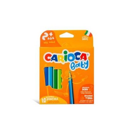 PASTELLI CARIOCA BABY +2 PENCIL 10pz
