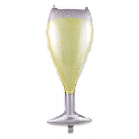 PALLONE MYLAR S/SHAPE CALICE FLUTES 43x99cm BIG