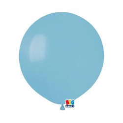 PALLONCINI LATTICE 19 48cm CELESTE BABY 25pz