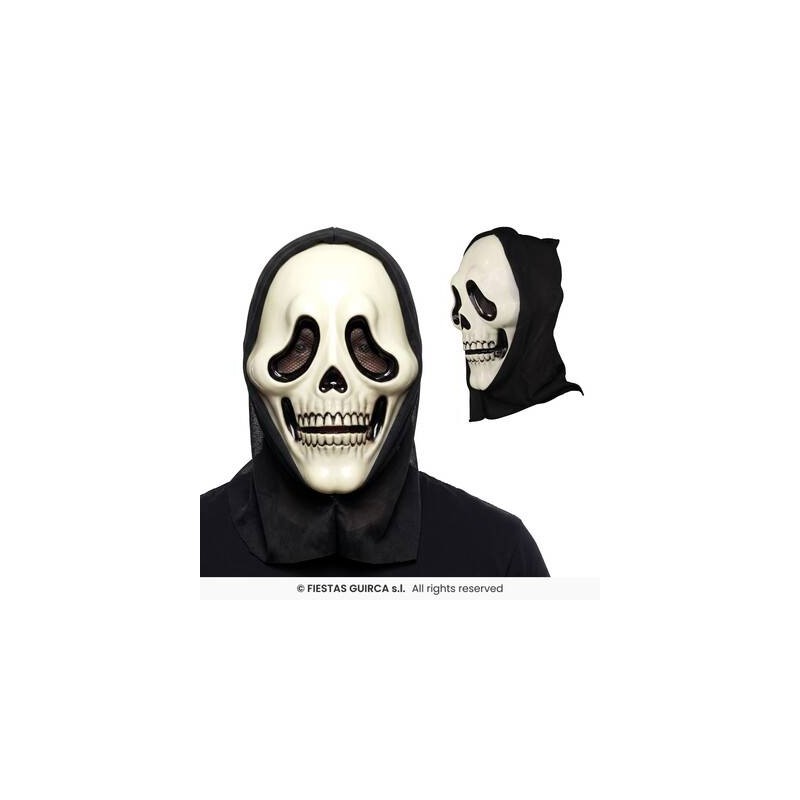 MASCHERA TESCHIO KILLER CON CAPPUCCIO
