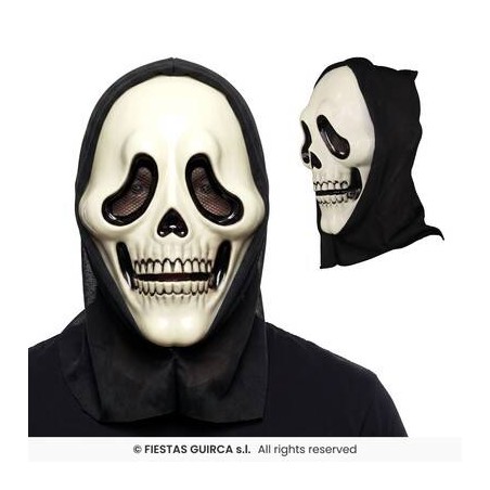 MASCHERA TESCHIO KILLER CON CAPPUCCIO