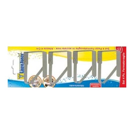 FERMATOVAGLIA A MOLLA ACCIAIO 4pz 162