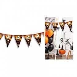 FESTONE BANDIERA 20x30 cm ZUCCA E STREGA 3mt